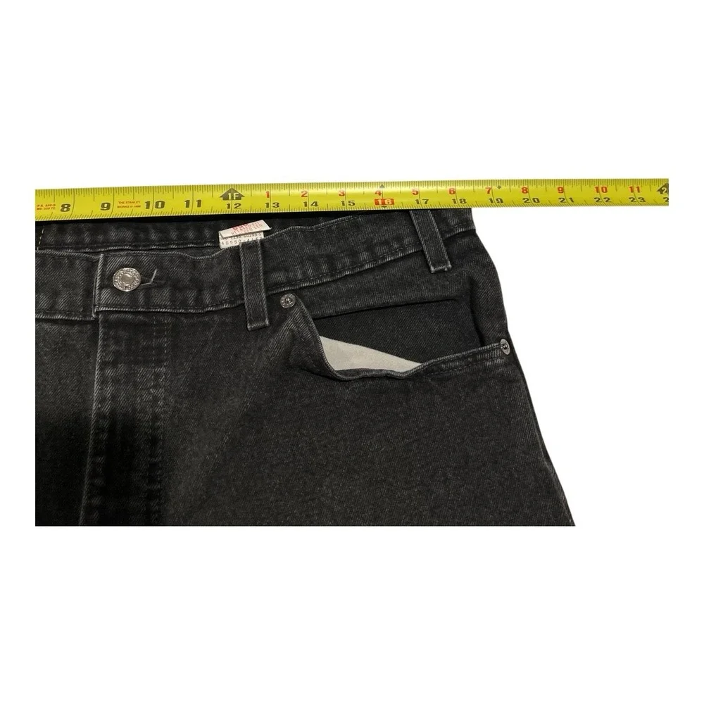 Vintage Levi's 550 Jeans Men's W38 L32‎ Black Grunge Orange Tab Made In USA